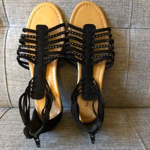 American Eagle Suede Gladiator Sandals Sz 9